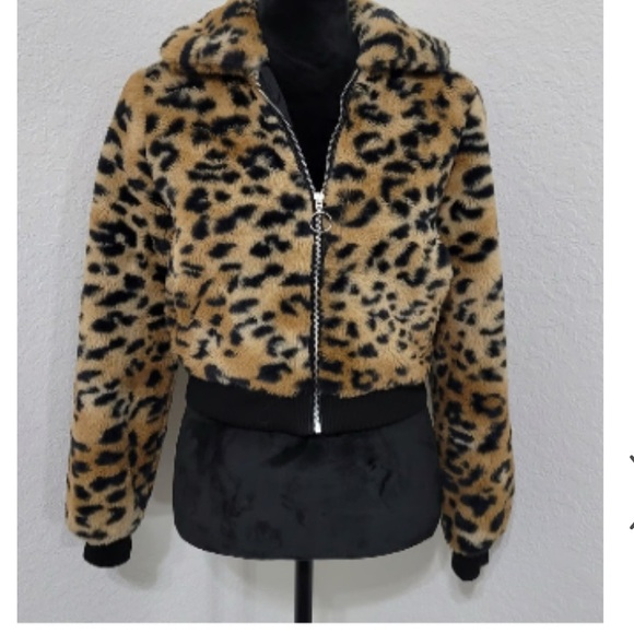 Xhilaration Jackets & Blazers - Faux fur Leopard jacket